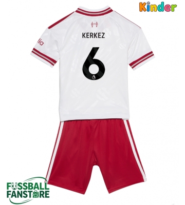 Liverpool Milos Kerkez #6 Replik Auswärtstrikot Kinder 2026-27 Kurzarm (+ Kurze Hosen)